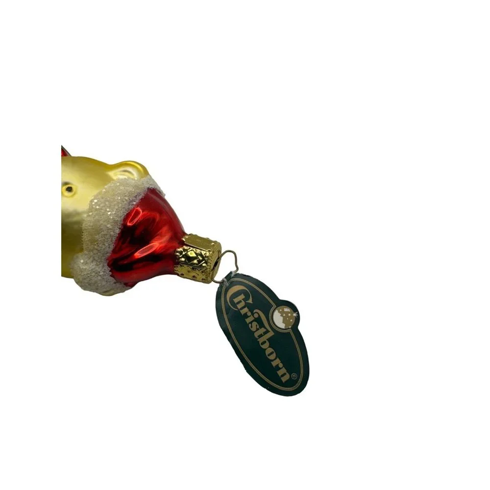 Christborn Bear Blown Glass Christmas Ornaments Germany
